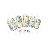 Maxbell 20 Sheets Flowers Nail Art Water Transfer Decals Sticker Wrap DIY Tips Decor
