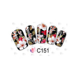 Maxbell 20 Sheets Flowers Nail Art Water Transfer Decals Sticker Wrap DIY Tips Decor