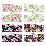 Maxbell 20 Sheets Flowers Nail Art Water Transfer Decals Sticker Wrap DIY Tips Decor