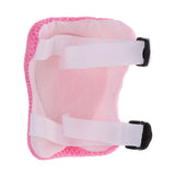 Maxbell 7 Pieces Kids Child Multi-Sport Helmet With Knee Pads Elbow Wrist Protection Set for Skateboard Cycling Skate Scooter - Pink