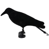 Maxbell Flocked Jet Black Crow Decoy Bird Scarer Pest Control Garden Defense Scarecrow