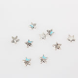 Maxbell 100Pcs Retro Alloy Star 3D Nail Art DIY Decorations Rhinestone Jewelry Nail Accessories