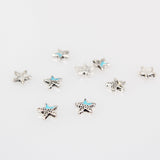 Maxbell 100Pcs Retro Alloy Star 3D Nail Art DIY Decorations Rhinestone Jewelry Nail Accessories