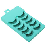 Maxbell 5 Pairs Fashion Beauty Makeup Handmade False Eyelashes Messy Cross Style