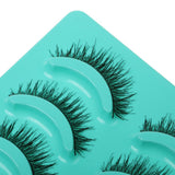 Maxbell 5 Pairs Fashion Beauty Makeup Handmade False Eyelashes Messy Cross Style