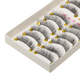 Maxbell 10 Pairs Popular Messy Cross False Eyelashes Soft Long Eye Lashes