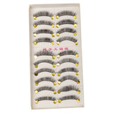 Maxbell 10 Pairs Popular Messy Cross False Eyelashes Soft Long Eye Lashes