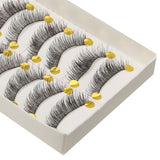 Maxbell 10 Pairs Popular Messy Cross False Eyelashes Soft Long Eye Lashes