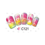 Maxbell Fashion 20 Sheet Wedding Party Colorful Nail Art Water Transfer Decal Stickers Manicure Tips Tattoo - Style 8