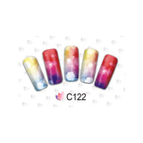 Maxbell Fashion 20 Sheet Wedding Party Colorful Nail Art Water Transfer Decal Stickers Manicure Tips Tattoo - Style 8