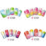 Maxbell Fashion 20 Sheet Wedding Party Colorful Nail Art Water Transfer Decal Stickers Manicure Tips Tattoo - Style 8