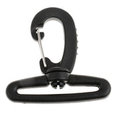 Maxbell Nylon Swivel Snap Hook Clip Backpack Webbing Buckle Black 50MM