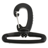 Maxbell Nylon Swivel Snap Hook Clip Backpack Webbing Buckle Black 50MM