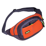 Outdoor Nylon Waist Bags Sport Travel Pocket Backpack Chest Pack Orange