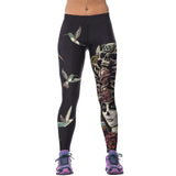 Women Girls Breathable Soft Smooth Yoga Fitness Gym Clothing Fashionable Print Sports Pants Leggings Stretch Trousers #2