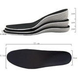 Maxbell Soft Memory Foam Invisible Arch Heel Height Increase Taller Insoles - 3cm