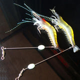 Maxbell 9.4cm Lifelike Sinking Shrimp Saltwater Soft Fishing Lures with Hook