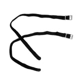Maxbell 1 Pair 23mm Stainless Steel Smooth Horse Riding Boots Spur + Nylon Webbing Strap