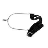 Maxbell 1 Pair 23mm Stainless Steel Smooth Horse Riding Boots Spur + Nylon Webbing Strap