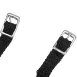 Maxbell 1 Pair 23mm Stainless Steel Smooth Horse Riding Boots Spur + Nylon Webbing Strap