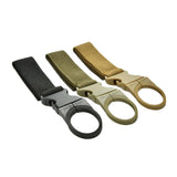 Maxbell Nylon Molle Hanging Strap Webbing Buckle Clip Bottle Hook Belt  Black