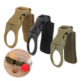 Maxbell Nylon Molle Hanging Strap Webbing Buckle Clip Bottle Hook Belt  Black