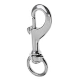 Maxbell Marine Stainless Steel Round Eye Swivel Bolt Snap Hook Dog Chain Clip 88mm