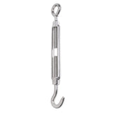Maxbell 304 Stainless Steel Hook & Eye Turnbuckle Open Body Wire Rope Tightener M8