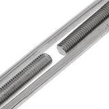 Maxbell 304 Stainless Steel Hook & Eye Turnbuckle Open Body Wire Rope Tightener M8