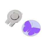 Max Golf Hat Clip with Detachable Magnetic Golf Ball Marker Purple