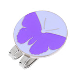 Max Golf Hat Clip with Detachable Magnetic Golf Ball Marker Purple