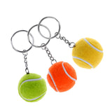 Novelty Mini Tennis Ball Key Chain Keychain Metal Key Ring Keyring Green