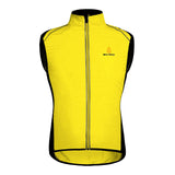 Max Unisex Reflective Bike Cycling Windproof Vest Running Sports Coat L Yellow