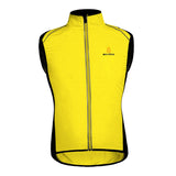 Max Unisex Reflective Bike Cycling Windproof Vest Running Sports Coat L Yellow
