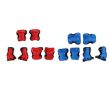 Max 6Pcs Skateboard Protective Pad Gear Knee Elbow Pad Wrist Guard Set S Red