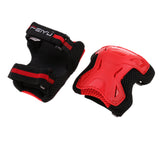 Max 6Pcs Skateboard Protective Pad Gear Knee Elbow Pad Wrist Guard Set M Red