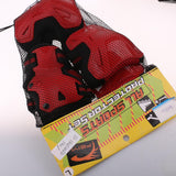 Max 6Pcs Skateboard Protective Pad Gear Knee Elbow Pad Wrist Guard Set L Red