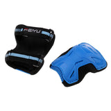 Max 6Pcs Skateboard Protective Pad Gear Knee Elbow Pad Wrist Guard Set S Blue