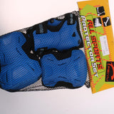 Max 6Pcs Skateboard Protective Pad Gear Knee Elbow Pad Wrist Guard Set S Blue
