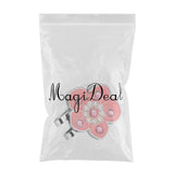 Max Plum Blossom Golf Crystal Cap Clip Ball Marker for Golf Cap Visor Pink