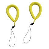 Maxbell 2 Pieces Waterproof Floating Wrist Strap Swim Bracelet for Camera Yellow