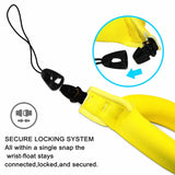 Maxbell 2 Pieces Waterproof Floating Wrist Strap Swim Bracelet for Camera Yellow