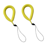 Maxbell 2 Pieces Waterproof Floating Wrist Strap Swim Bracelet for Camera Yellow