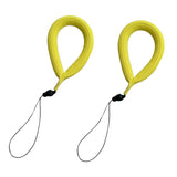 Maxbell 2 Pieces Waterproof Floating Wrist Strap Swim Bracelet for Camera Yellow