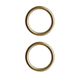 Maxbell 2Pcs Scuba Diving Brass O Rings Belt Keeper for Standard Webbing Strap 32mm