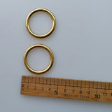 Maxbell 2Pcs Scuba Diving Brass O Rings Belt Keeper for Standard Webbing Strap 32mm