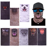 Maxbell Multi-purpose Animal Printed 3D Headwear Outdoor Sports Face Mask Tiger 01