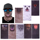 Maxbell Multi-purpose Animal Printed 3D Headwear Outdoor Sports Face Mask Tiger 01