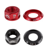 Maxbell Bicycle Hubs Nut Mountain Bike MTB Flange Nut Parts Drums Axle Screws Red