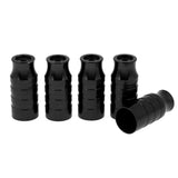 Maxbell 5Pcs Bike Hub Axis Front Wheel Lamp Holder Bike Extender Light Mount Black